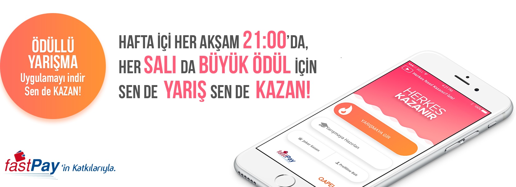 Bu yar&inodot;&scedil;ma, Ba&scedil;ka yar&inodot;&scedil;ma.&nbsp;

Bilen herkesin bildi&gbreve;i bir yar&inodot;&scedil;ma.&nbsp;

Haftada 3 kez TV8'den ilk 1 dakikas&inodot;, sonra da, Acunn.com 'dan da canl&inodot; olarak yay&inodot;nlanacak yar&inodot;&scedil;ma size QAPEL'ler kazand&inodot;racak, FastPay ile diledi&gbreve;in yerde kazand&inodot;&gbreve;&inodot;n Qapel'leri TL olarak kullanabileceksin.

&nbsp;